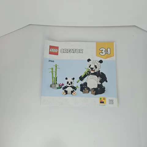 Lego Creator 3 In 1 Wild Animals Panda Family 31165 Instructions Book Only