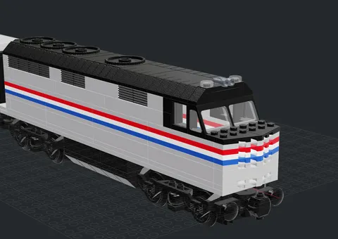 Custom Lego Train Amtrak F40PH (READ)