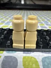 LEGO Sculpture: 2x Tan Microfigures 85863, 10253, BIG BEN, 2016, ENGLAND, UK