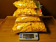 LEGO Yellow Assorted Flat Building Bricks 3 Pounds Plus