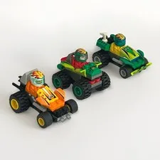 2002 Lego Racers Maverick Storm-Sprinter-Hot Arrow 4594 & 4583 Pull-Back Action