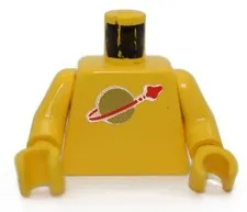 LEGO Minifigure Torso Yellow Classic Space Logo vintage old 1980's astronaut