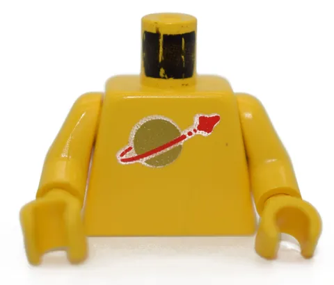 LEGO Minifigure Torso Yellow Classic Space Logo vintage old 1980's astronaut