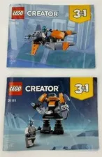 Lego Creator 3 in 1 Instructional Manual Only 3111 Set of 2 Booklets