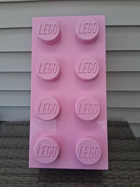LEGO 14x7” Stackable Purple Container Storage Brick 2012 Empty Hard Find Color