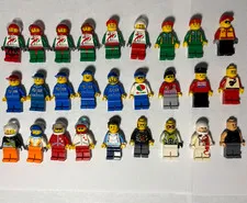HUGE LEGO Racing Minifigure Lot Of 27! Exxon Vintage, Speed Champs, Octan + MORE