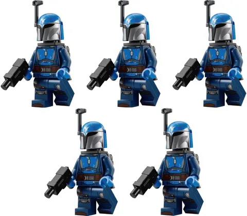 LEGO Star Wars Mandalorian Nite Owl Trooper Minifigure Lot of 5 Total 75373 NEW