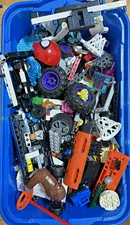 LEGO 7lb pieces mixed box with wheels, minifigure parts, bricks, etc.