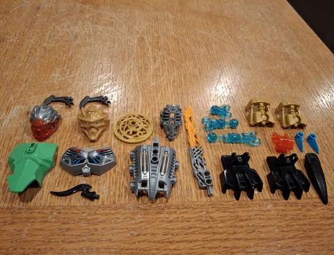 LEGO BIONICLE Bulk Lot Mixed Parts Pieces & Accessories Multicolor Plastic