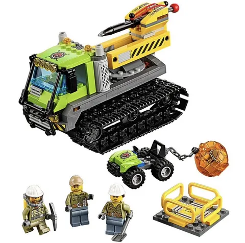 LEGO City Volcano Crawler Complete Set 60122 Minifigures No Box