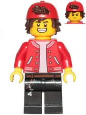 LEGO: Jack Davids Red Jacket Backwards Cap (hs067)