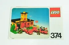 Lego Vintage Fire Station Set 374 Instruction Manual Only