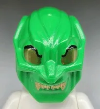 NEW LEGO® Bright Green Minifigure Mask Headgear Gold Eyes Green Goblin Part