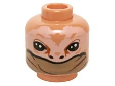NEW LEGO Alien Head Lizzird Lizzard People Lizard Face Reptile Skin Scarf Print