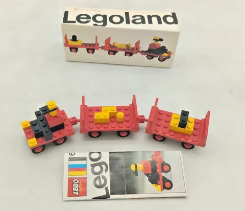 LEGO 622 Baggage Carts Original Box Good Complete Box Legoland Town Vintage 70s