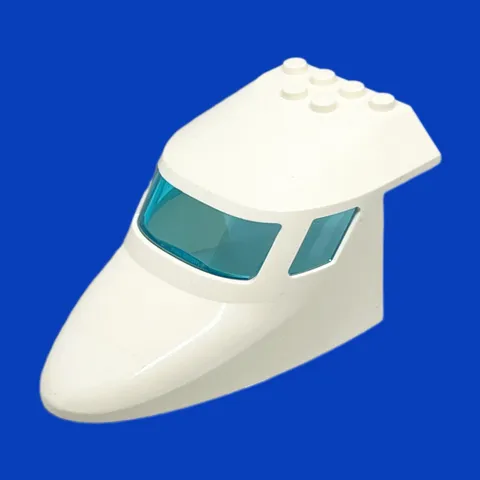 LEGO City Aircraft Fuselage Nose 6x10x4 Airplane Windshield White