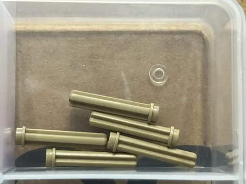 LEGO Parts - Dark Tan Technic, Axle 3L with Stud - No 6587 - QTY 5