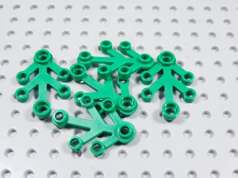 LEGO Lot of 5 Green 4x3 Leaves Plants Minifig BG