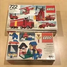2 partial sets - Lego 111 & 722 with Box - Read Description