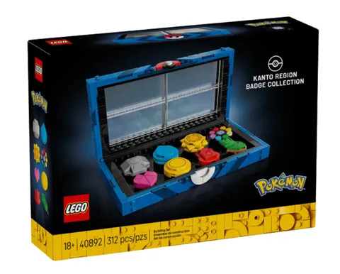 LEGO 40892 Pokemon Kanto Region Badge Collection GWP MISB New Sealed Limited
