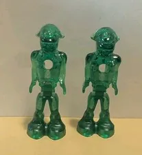 LEGO minifigures Alien Conquest Alien Translucent Green Lot of 2