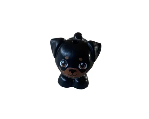 LEGO Minifigure Mini Figure Animal Pet Zoo Dog Puppy Black Pug Minifig