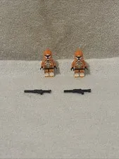 (2) LEGO Star Wars Bomb Squad Trooper Minifigures (7913) sw0299 w Blaster Rifles