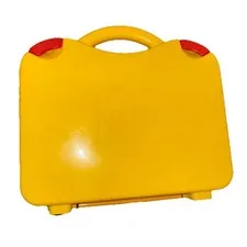 LEGO Yellow And Orange Plastic Carrying Case With Latches And Dividers