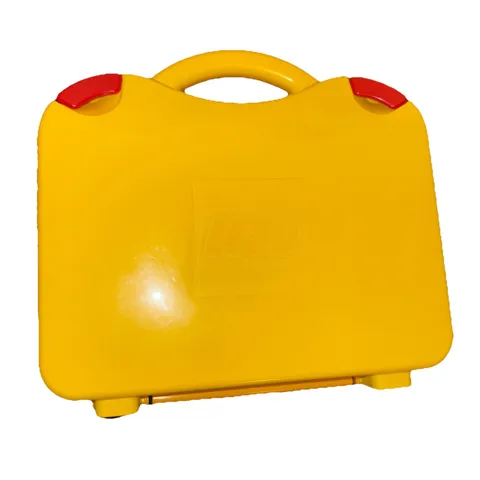 LEGO Yellow And Orange Plastic Carrying Case With Latches And Dividers