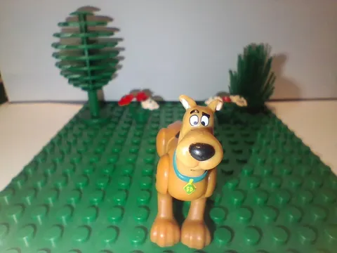 LEGO Scooby-Doo Scooby-Doo Printed Dog Animal Figure Brown w/ Blue Collar