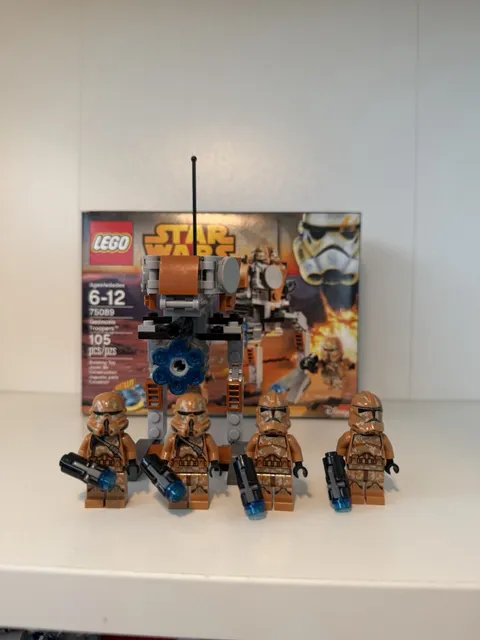 LEGO Star Wars: Geonosis Troopers Set (75089) 100% Complete Manual/Figs And Box!