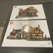 New Lego Medieval Town Square 10332 - All Manuals Books 1 & 2 No Brick Lot 450