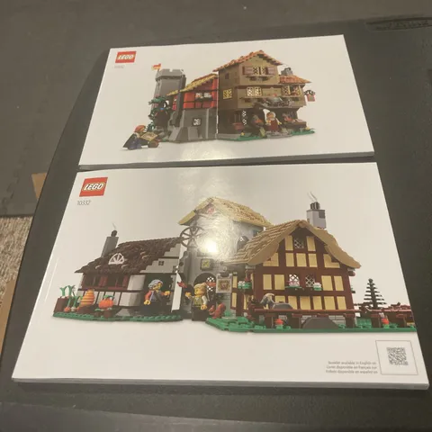 New Lego Medieval Town Square 10332 - All Manuals Books 1 & 2 No Brick Lot 450