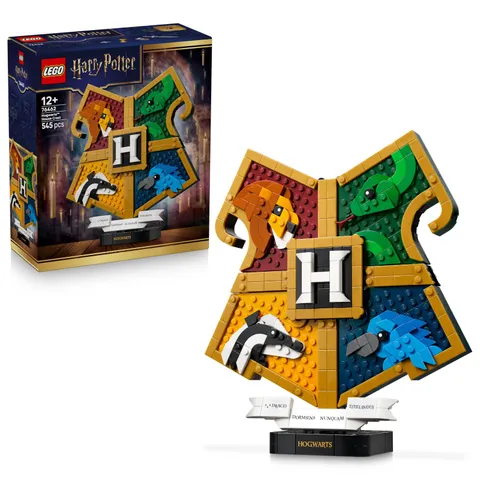 LEGO Harry Potter Hogwarts House Crest Toy - 3D Wall Art Model w/Animals - Kids'