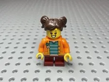 LEGO Minifigure Madison Child Girl Orange Jacket (Alt. Legs) No: cty1390 60329
