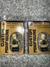 2x Brickmania WWII Italian Tropical Infantry BMF470 NEW IN BOX + FAST SHIP
