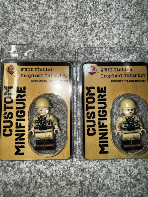 2x Brickmania WWII Italian Tropical Infantry BMF470 NEW IN BOX + FAST SHIP
