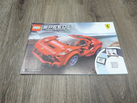 Lego Speed Champions Ferrari 76895 Instruction Manual Only
