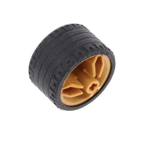 1x LEGO Technic Rubber Tires 37x22 ZR Rims 30.4x20 Pearl Gold 55978 66155c01