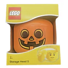 Lego Storage Head Pumpkin Skull Small Halloween Jack-o-lantern Brick Organizer