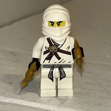 LEGO Ninjago Vintage 2011 Zane (njo0001) Rare/Retired "The Golden Weapons"