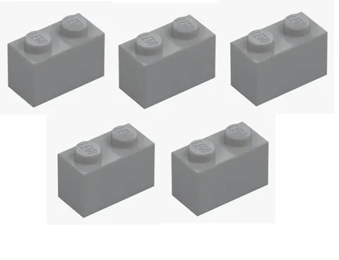 LEGO 5x brick 1x2 medium stone grey 3004 4211388 building block new basic building block grey