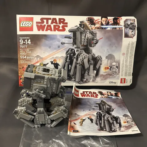 LEGO Star Wars 75177 First Order Heavy Scout Walker Incomplete No MiniFigs- Read