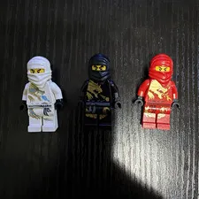 LEGO NINJAGO DX lot of 3 Cole, Kai, Zane