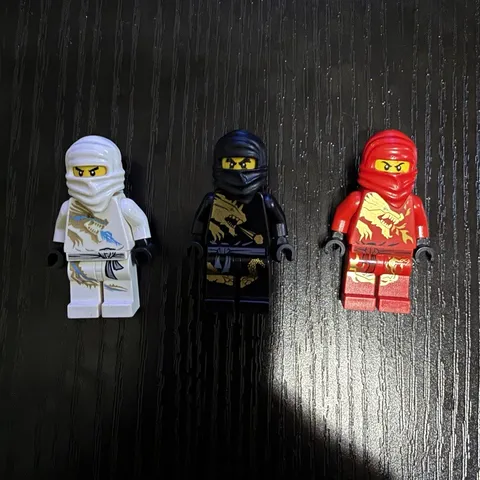 LEGO NINJAGO DX lot of 3 Cole, Kai, Zane