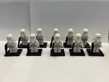LEGO Star Wars Snowtrooper Minifigure Lot of 10 Hoth Imperial sw0115