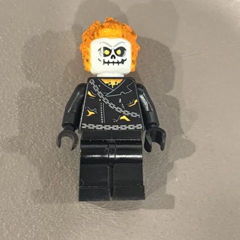 Lego Ghost Rider Johnathon “Johnny” Blaze Minifigure #sh0267 White Head