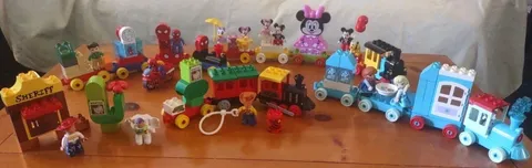 Lot Of Lego Duplo DISNEY Trains Toy Story Frozen Spiderman Mickey Minnie 100+Pcs