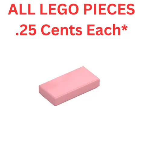 LEGO Tile 1x2 with Groove Pink 3069 - Genuine LEGO Parts Pieces Bulk
