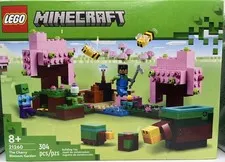 Minecraft Cherry Blossom Garden Lego 21260 Boxed Set 8+ Steve Zombie. SEALED